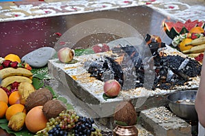 Fire in Vedic wedding
