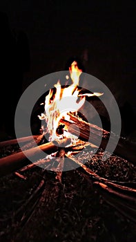 fire on a very cold night