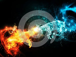 Fire and Water Goats Collide