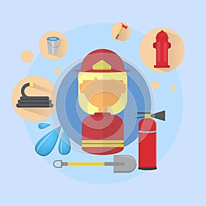 Fire Woman Firefighter Worker Icon