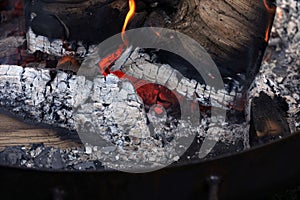 Fire Wood Fire embers ash