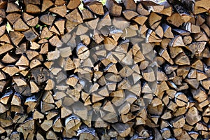 Fire wood pile