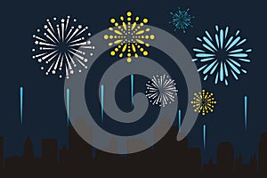 Fire works background