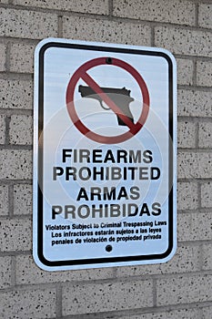 Firearms Prohibited