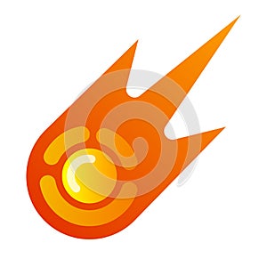 Fireball comet icon