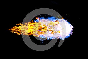 Fireball realistic fire