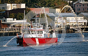 Fireboat on Cape Fear River