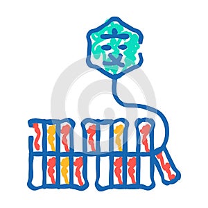 firecracker chinese icon doodle illustration