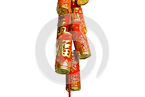 Firecracker of the chinese new year photo