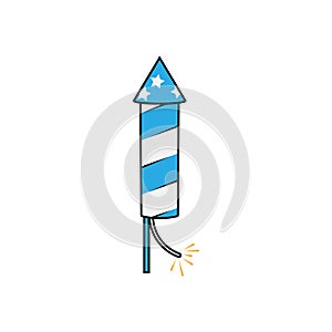 Firecracker icon design template vector illustration isolated