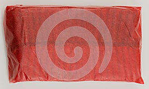 Firecracker photographed on white background