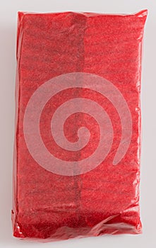 Firecracker photographed on white background