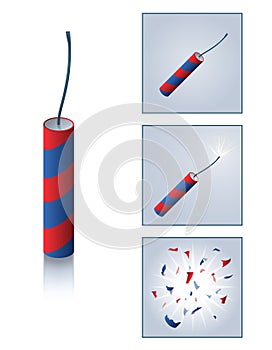 Firecracker with sequence