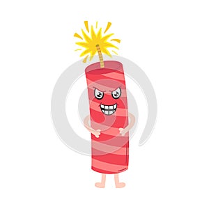 Firecracker vector illustration graphic icon