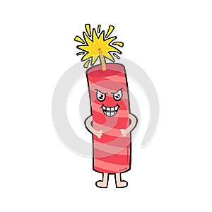 Firecracker vector illustration graphic icon