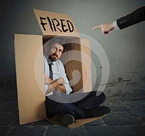 Fired businessman