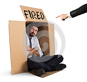 Fired businessman