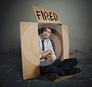 Fired businessman