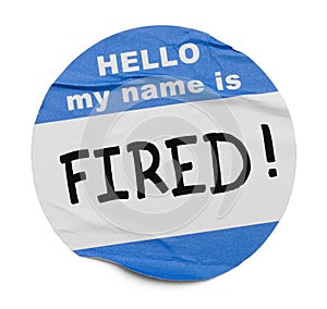 Fired Name Tag