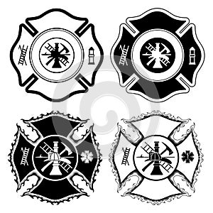 Firefighter Cross Symbols photo