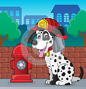 Firefighter dog theme 2