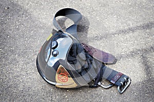 Firefighter Helmet, gloves and belt