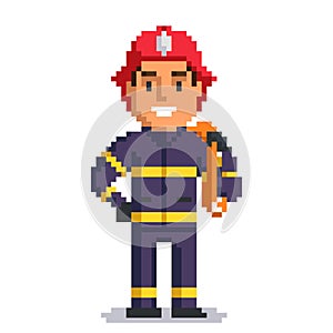 Firefighter pixel art