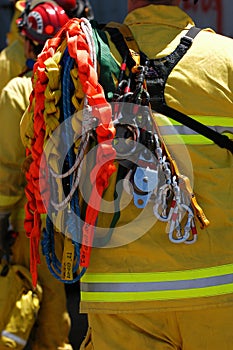 Firefighter and rescue equipment photo
