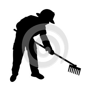 Firefighter silhouette vector