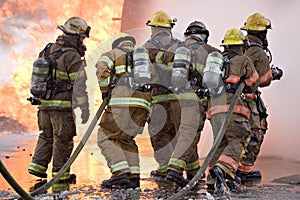 Bombero trabajo en equipo 