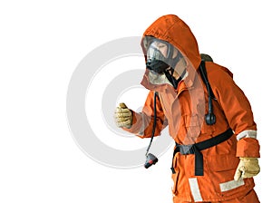 Firefighter in uniform