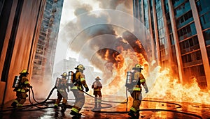 Firefighters in Action