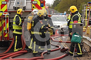 Firefighters at an incident