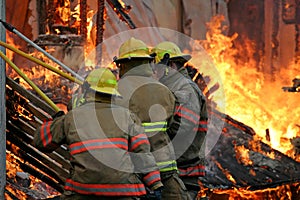 Firefighters Inside the Fire