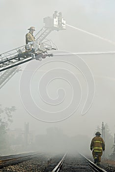 Firefighters in Smoke