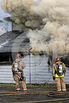 Firefighters Structure Fire