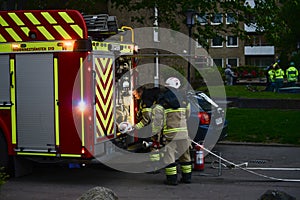 Firefighters in Sweden