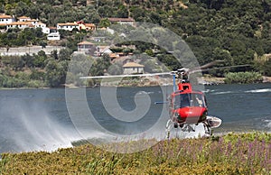 Firefighting helicopter