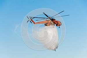 Firefighting Helicopter in action