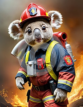 Firefighting Koala Hero