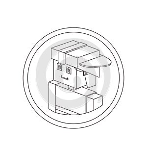 Firefigther isometric avatar