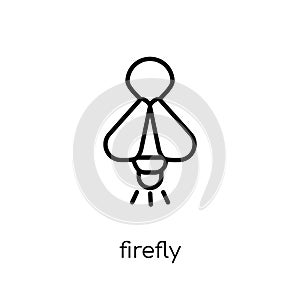 Firefly icon. Trendy modern flat linear vector Firefly icon on w