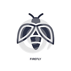 firefly icon on white background. Simple element illustration from summer concept