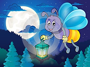 Firefly with lantern theme image 2