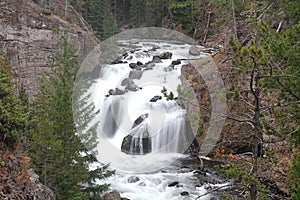 Firehole Falls in Yellowstone