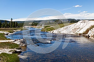 Firehole River in Yellowstone National Park
