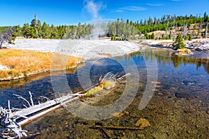 Firehole River in Yellowstone National Park