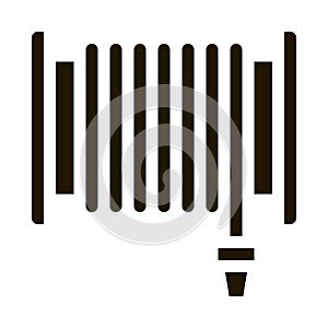 Firehose Hose Reel Icon Illustration