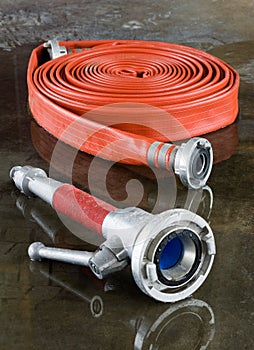 Firehose and nozzle photo