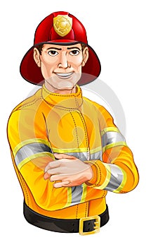 Fireman cartoon
